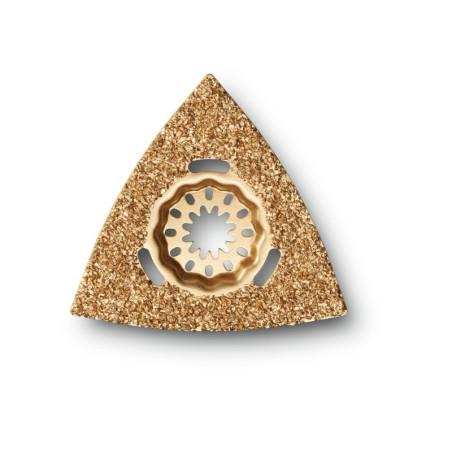 Râpe à concrétion carbure triangulaire Starlock 80mm Référence 63731001210 Fein