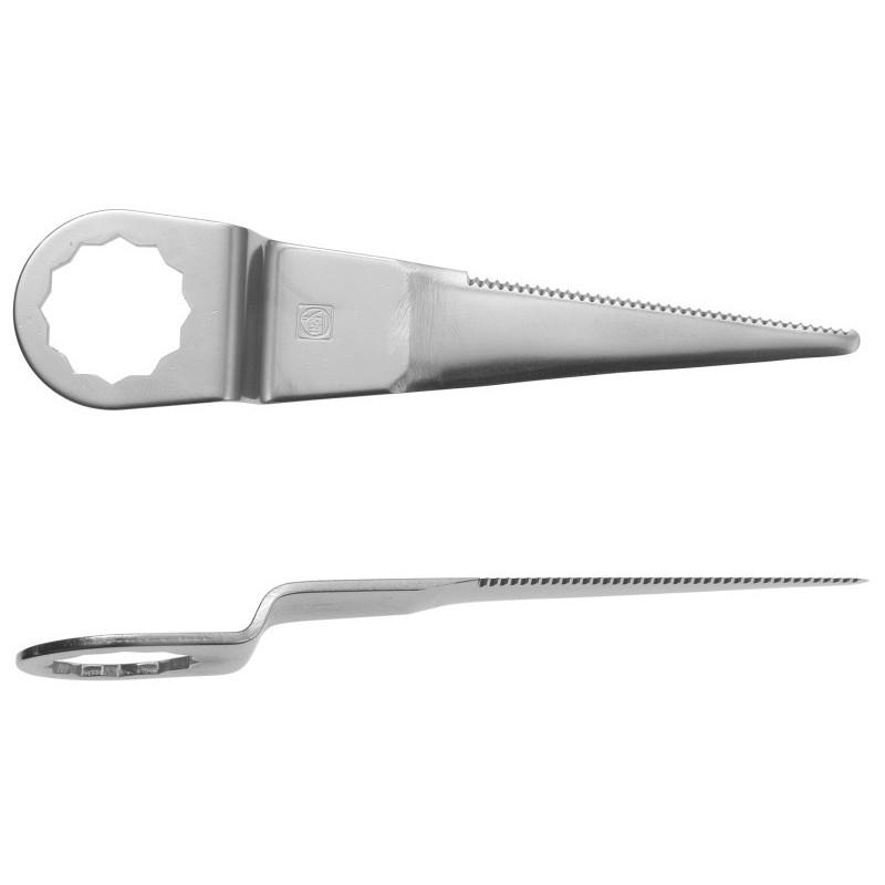 Couteau droit denté en forme de Z 60mm - Pack de 2 Référence 63903081013 Fein Couteau droit denté en forme de Z 60mm - Pack de 2 Référence 63903081013 Fein