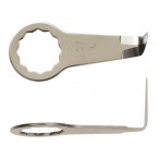 Couteau incurvé denté en forme de L 25.4mm - Pack de 2 Référence 63903207012 Fein