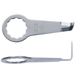 Vente de Couteau incurvé denté en forme de L 19mm - Pack de 2 Référence 63903208010 Fein Fein, numéro 43861 / fein_63903208010 à