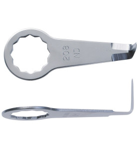 Vente de Couteau incurvé denté en forme de L 19mm - Pack de 2 Référence 63903208010 Fein Fein, numéro 43861 / fein_63903208010 à