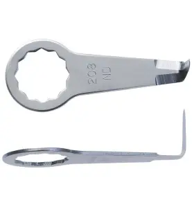 Vente de Couteau incurvé denté en forme de L 19mm - Pack de 2 Référence 63903208010 Fein Fein, numéro 43861 / fein_63903208010 à