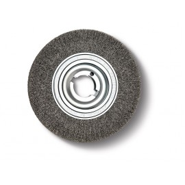 Brosse métallique - Epaisseur du fil : 0,20 mm Ø : 250,00 mm x 60 mm
