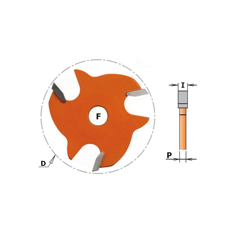 Fraise disque CMT - Rainurage latéral - Seule
