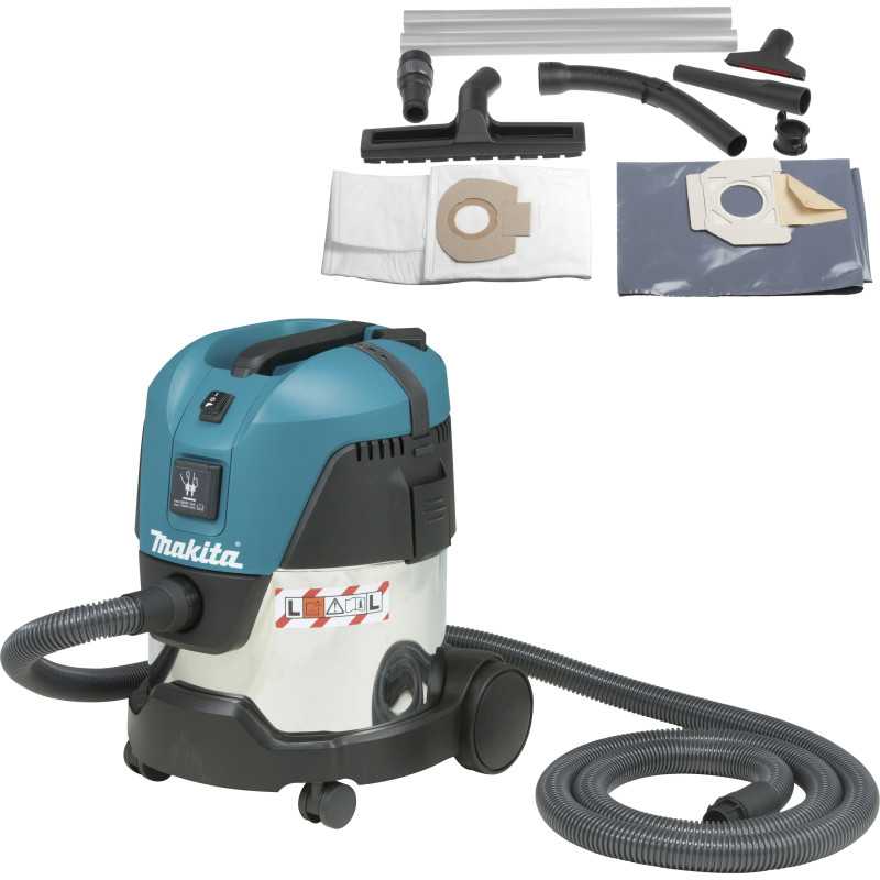 Aspirateur 15 l 1000 W 210 mbar ( kit d'accessoires) MAKITA VC2012L