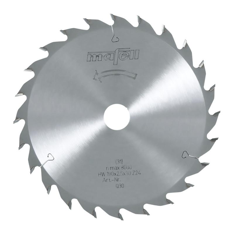 Lame de scie au carbure, 168 x 1,2/1,8 x 20 mm, 24 dents, denture alternée, pour coupes longitudinales, bois