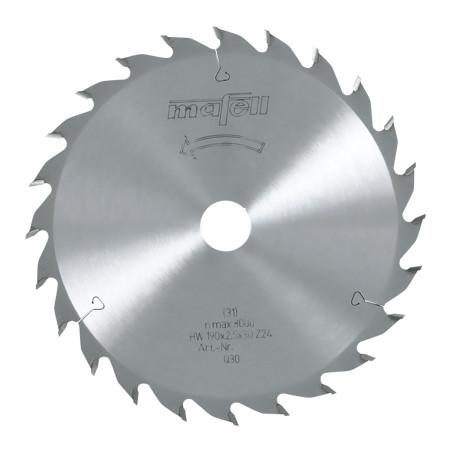 Lame de scie au carbure, 168 x 1,2/1,8 x 20 mm, 24 dents, denture alternée, pour coupes longitudinales, bois