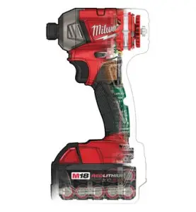 M18 FQID-502X - Visseuse à Chocs SILENCIEUSE FUEL compacte Hex 1/4 FUEL, 18V, 5,0Ah, 4 Modes