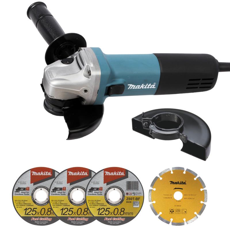 Meuleuse  Ø 125 mm 840 W ( kit d'accessoires) Makita ref 9558HNRGK1