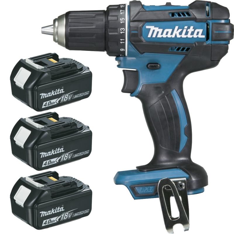 Perceuse visseuse 18 V Li-Ion 4 Ah Ø 13 mm (3 batteries) Makita ref DDF482RM3J