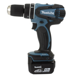 Perceuse visseuse à percussion 14,4 V Li-Ion 4 Ah Ø 13 mm Makita ref DHP446RMJ