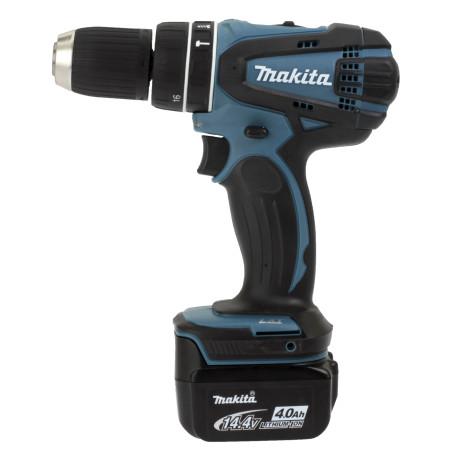 Perceuse visseuse à percussion 14,4 V Li-Ion 4 Ah Ø 13 mm Makita ref DHP446RMJ