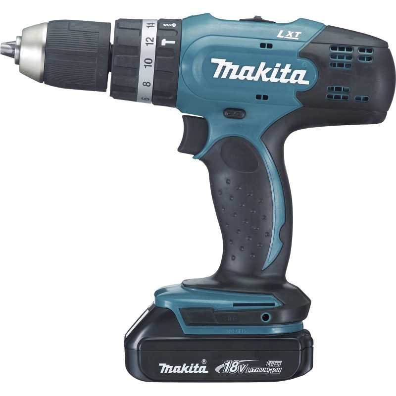 Perceuse visseuse à percussion 18 V Li-Ion 1,5 Ah Ø 13 mm  Makita ref DHP453RYJ