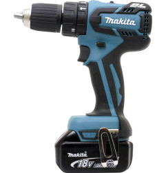 Perceuse visseuse à percussion 18 V Li-Ion 4 Ah Ø 13 mm Makita ref DHP459RMJ