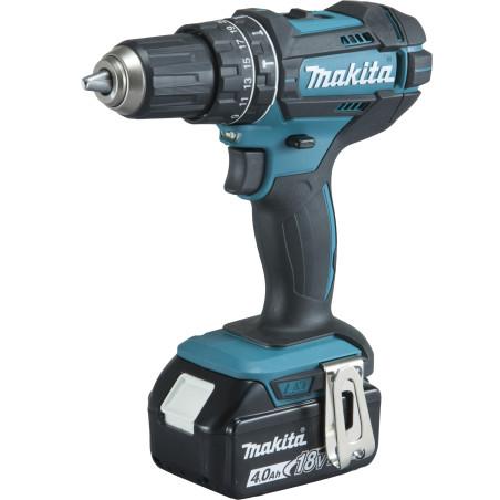 Perceuse visseuse à percussion 18 V Li-Ion 4 Ah Ø 13 mm Makita ref DHP482RMJ