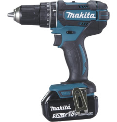Perceuse visseuse à percussion 18 V Li-Ion 5 Ah Ø 13 mm Makita ref DHP482RTJ