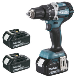 Perceuse visseuse à percussion 18 V Li-ion 3 Ah Ø 13 mm (3 batteries) Makita ref DHP484RF3J