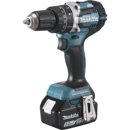 Perceuse visseuse à percussion 18 V Li-ion 5 Ah Ø 13 mm  Makita ref DHP484RTJ