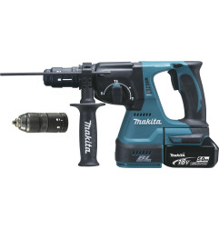 Perfo-burineur SDS-Plus 18 V Li-Ion 5 Ah 24 mm Makita ref DHR243RTJ