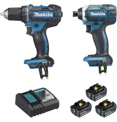 Ensemble de 2 machines 18 V Li-Ion 5 Ah (DDF482 + DTD152) Makita ref DLX2127TJ1