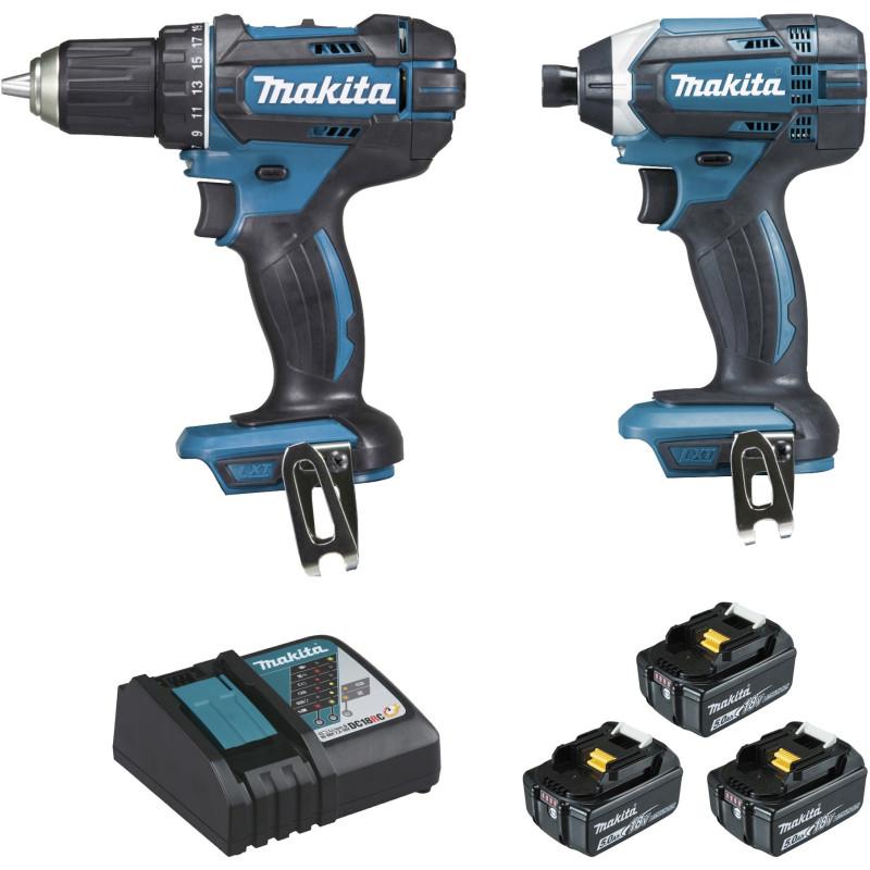 Ensemble de 2 machines 18 V Li-Ion 5 Ah  (DDF482 + DTD152) Makita ref DLX2127TJ1