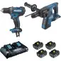 Ensemble de 2 machines 18 V Li-Ion 5 Ah (DDF482 + DHR264) MAKITA DLX2138PTJ