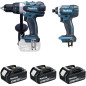 Ensemble de 2 machines (DDF458 + DTD152) MAKITA DLX2144TJ1