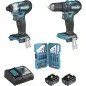 Ensemble de 2 machines 18 V Li-Ion 5 Ah (DTD155 + DHP483) MAKITA DLX2221TJ2