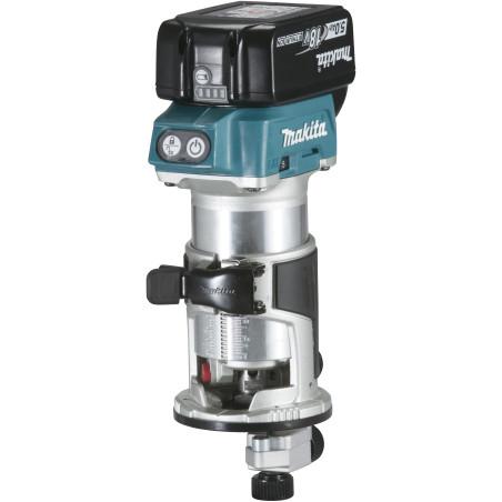 Affleureuse 18 V 5 Ah 8 mm ( kit d'accessoires) Makita ref DRT50RTJX3