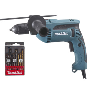 Perceuse à percussion 680 W Ø 13 mm  Makita ref HP1641K1X