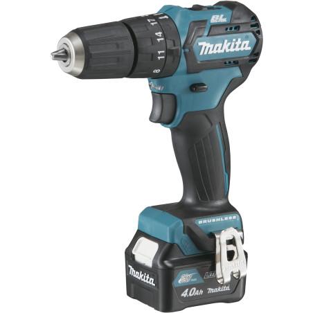 Perceuse visseuse à percussion 12 V CXT Li-Ion 4 Ah Ø 10 mm  Makita ref HP332DSMJ