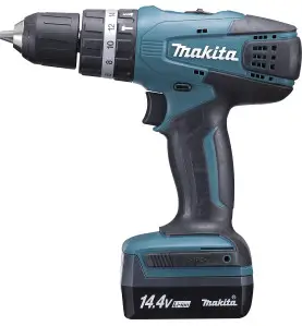 Perceuse visseuse à percussion 14,4 V Li-Ion 1,3 Ah Ø 10 mm Makita ref HP347DWE