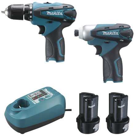 Ensemble de 2 machines 12 V Li-Ion 1,3 Ah (DF330D + TD090D) MAKITA LCT204J