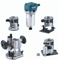 Affleureuse - Défonceuse Multifonctions 710 W Ø 8 mm  Makita ref RT0700CX3J