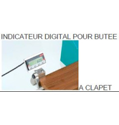 Butée à clapet avec indicateur digital