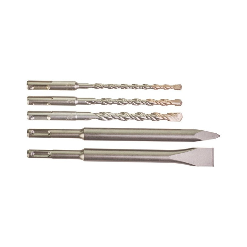 STARTER KIT SDS PLUS BURIN ET FORET: 3 FORET SDS PLUS 2 TAILLANTS: Diam.6 / 8/ 10 X 160MM 1 X BURIN PIC 1 X BURIN PLAT STARTER KIT SDS PLUS BURIN ET FORET: 3 FORET SDS PLUS 2 TAILLANTS: Diam.6 / 8/ 10 X 160MM 1 X BURIN PIC 1 X BURIN PLAT