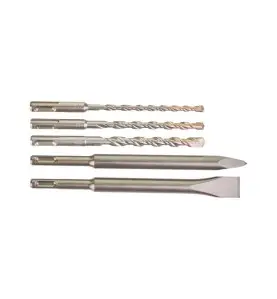 Starter KIT SDS+ Burin et forets: 3 forets SDS + 2T: ø6 / 8/ 10 x 160MM 1 x Burin pic 1 x Burin Plat