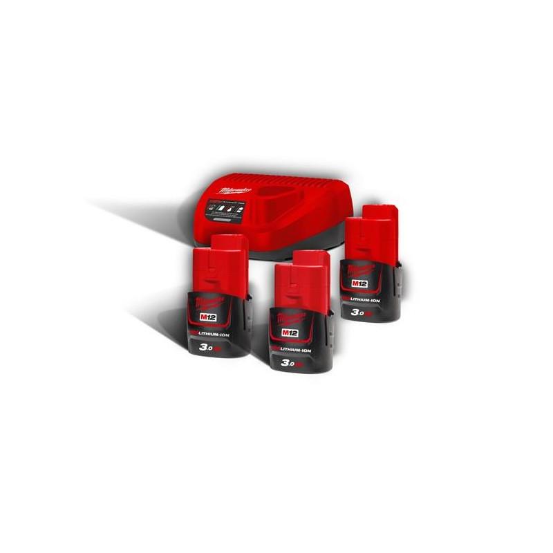 M12NRG-303 - Pack NRJ 12V, 3,0 Ah  Red Lithium, système M12