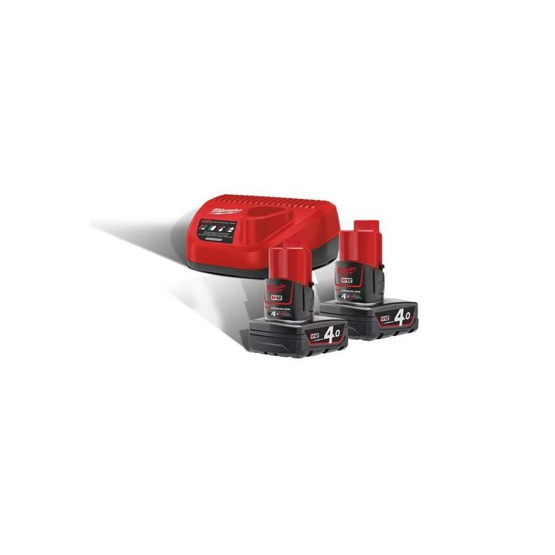 M12 PACKNRJ-402 - Pack NRJ 12V, 4,0 Ah  Red Lithium, système M12