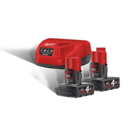 M12 PACKNRJ-402 - Pack NRJ 12V, 4,0 Ah Red Lithium, système M12