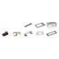 Set de gabarit pour tenons droits 40mm d'epaisseur - angulaires (sans fraise - usinage de la mortaise à la mortaiseuse) Set de gabarit pour tenons droits 40mm d'epaisseur - angulaires (sans fraise - usinage de la mortaise à la mortaiseuse)