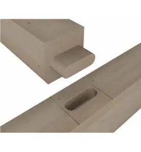Set de gabarit pour tenons droits 40mm d'epaisseur - ronds (usinage mortaise et tenon à la défonceuse)