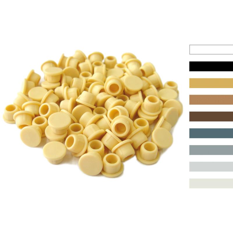Capuchons de protection clamex, ral 8017 - brun chocolat, 100pcs