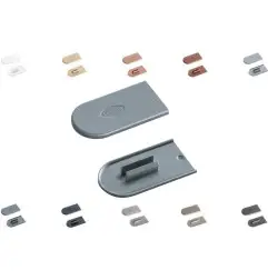 Capuchons de protection cabineo métallisé,argent 100pcs