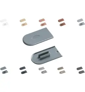 Capuchons de protection cabineo métallisé,argent 100pcs