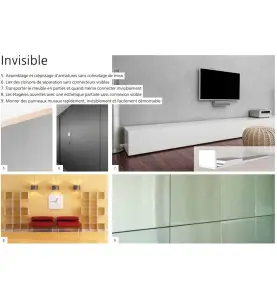 Invis mx2 kit de demarrage - Seul système d'assemblage démontable et totalement invisible du marché