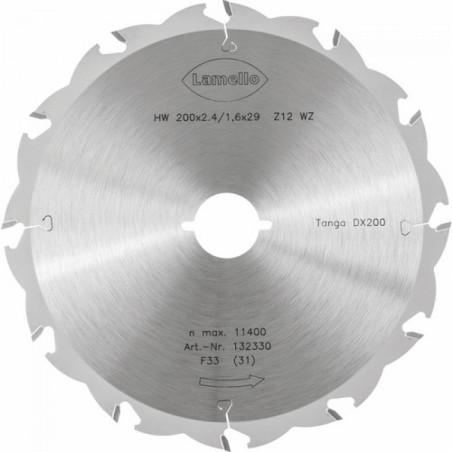 Lame de scie pour tanga dx200, z12, Ø 200 × 2.4 × 29 mm (profondeur de coupe 70 mm)