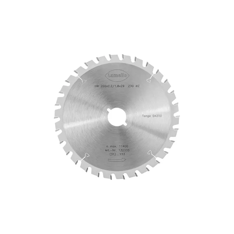Lame de scie pour tanga dx200, z30, Ø 200 × 2.2 × 29 mm (profondeur de coupe 70 mm)