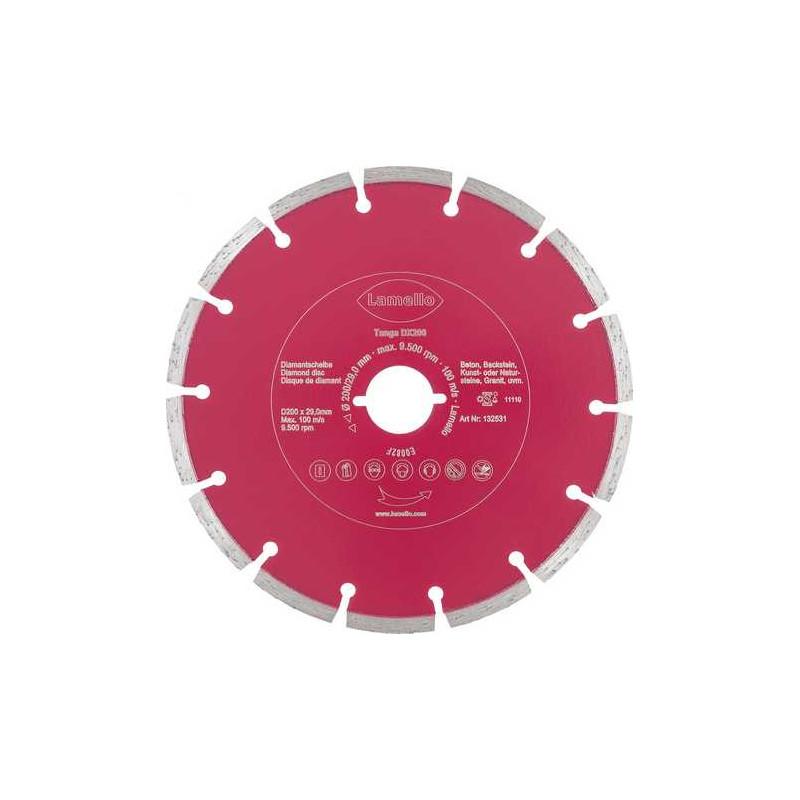 Disque de diamant pour tanga dx200, Ø 200 × 2.4 × 29 mm (profondeur de coupe 70 mm)