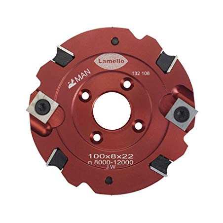 Fraise a rainurer md avec plaquettes amovibles 100*8*22 Clamex S